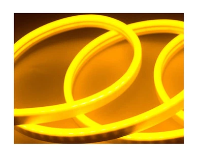 Лента силикон LED Neon 24v1м оранжевая гибкая боковое свечение ширина 12мм высота 6мм