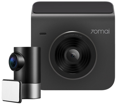 Відеореєстратор 70mai A400 Dash Cam сірий + Rear Cam RC09 (MIDRIVE A400 GRAY + RC09)