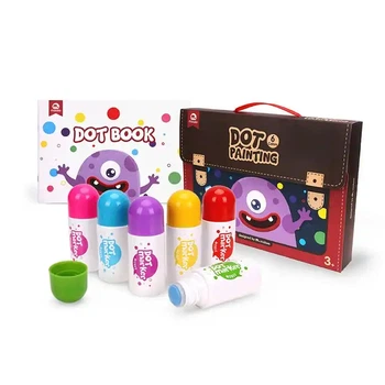 Крапкові ДОТ маркери для дітей набір dot paint 6 кольорів +