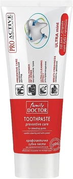 Профилактическая зубная паста "Бережное очищение и экстра-сила" - Family Doctor Toothpaste 250g (481677-31023277)
