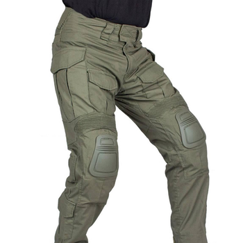 Мужские брюки G3 с наколенниками / Штаны рип-стоп с тефлоновым покрытием олива размер 3XL