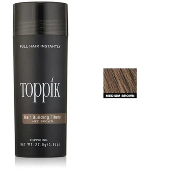 Загущувач для волосся (пудра) Toppik Hair Building Fibers каштановий medium brown ( код: mb-03 )