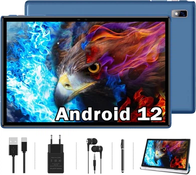 Планшет 10.1" Oangcc A6 4/64Gb 8 ядер Android 12 8000 mAh Синий