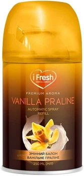 Сменный баллон для автоматического освежителя "Ванильное пралине" - IFresh Premium Aroma Vanilla Praline Automatic Spray Refill 250ml (1196702-138273)
