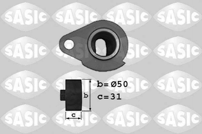 Натяжной ролик ремня ГРМ SASIC 4000801 Mitsubishi Carisma; Renault Espace, Trafic, Laguna, Megane, Clio, Kangoo, Scenic; Volvo S40, V40; Dacia Solenza 3343741, 6001545398, 7700726440