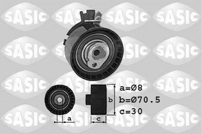 Натяжной ролик ремня ГРМ SASIC 1700016 Citroen Berlingo, Xsara, C3, C4, C2, C-Elysee; Peugeot Partner, 206, 307, 308, 207 0829A0, 0829C8, 0829F6