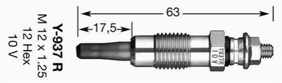 Свечи NGK 5148 Ford Fiesta, Mondeo 1056857, 96FF6M090CA