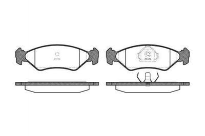 Гальмівні колодки REMSA 028510 Ford Fiesta, KA 1010502, 1030601, 1079919