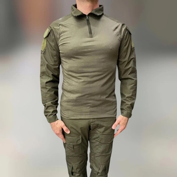 Армейская Кофта Убакс, Олива, коттон (хлопок), размер L, Combat, тактическая рубашка Убакс