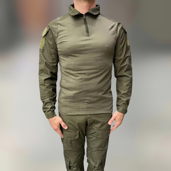 Армейская Кофта Убакс, Олива, коттон (хлопок), размер M, Combat, тактическая рубашка Убакс