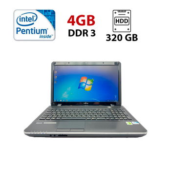 Ноутбук Fujitsu LifeBook AH531 / 15.6" (1366x768) TN / Intel Pentium B960 (2 ядра по 2.2 GHz) / 4 GB DDR3 / 320 GB HDD / Intel HD Graphics 2nd Generation / WebCam б/у
