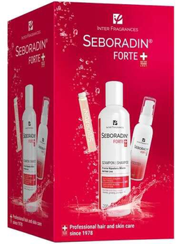 Zestaw przeciw wypadaniu włosów Inter Fragrances Seboradin Forte Ampułki 14 x 5.5 ml + Booster 50 ml + Szampon 200 ml (5902751586251)