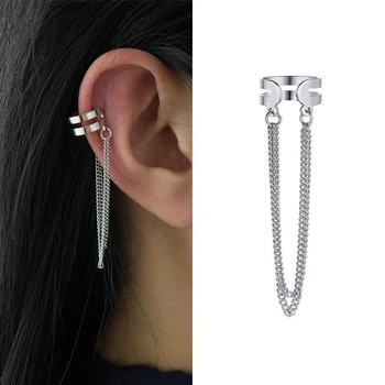 Бижутерия серьги-клипсы-каффы из медицинской стали JWER Style 3 426