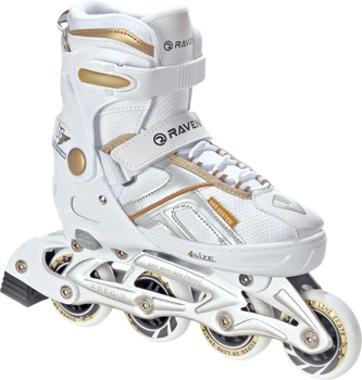 Раздвижные ролики Raven Pulse White/Gold размер 40-43 (smj550)