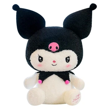 Sanrio Куромі 45 см велика м'яка іграшка аніме хелоу китти kuromi hello kitty арт 1
