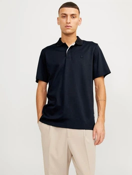 Поло довге чоловіче Jack & Jones 12251180-63031 XL Night Sky (5715512710181)