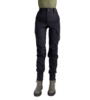 Женские полицейские тактические брюки 48 черные утепленные