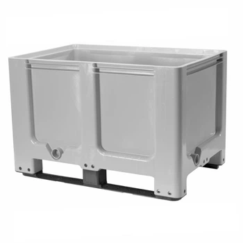 Контейнер Europlast CT/HE полимерний сплошной 1200х800х800 мм на 2-х полозьях