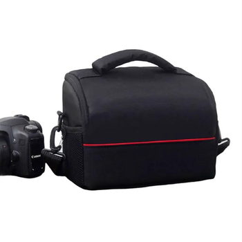 Фотосумка универсальная к фотоаппарату с ремнем Canon EOS, Nikon, Sony, Кэнон, Никон, Сони ( код: IBF055BR )
