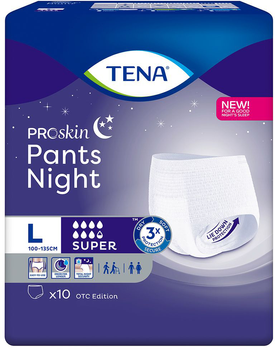 Урологічні трусики Tena Pants ProSkin Night Super L 10 шт (7322541214672)