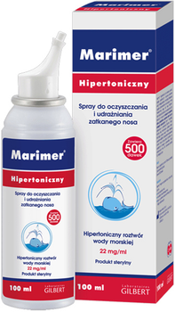 Spray do nosa Glenmark Pharmaceuticals Marimer Hypertonic 100 ml (3518646670275)