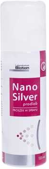 Порошковий спрей для загоєння ран Bioton Nanosilver Prodiab 125 мл (8034135270887)