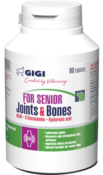 Витамины GIGI for Senior Joints & Bones для укрепления и восстановления суставов у пожилых собак 90 таблеток (GIG43025)