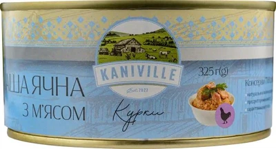 Каша ячна з курятиною 325 г, Kaniville