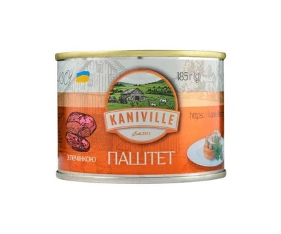 Паштет м'ясний з печінкою 185 г, Kaniville