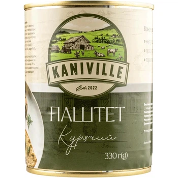 Паштет м'ясний з куркою 330 г, Kaniville