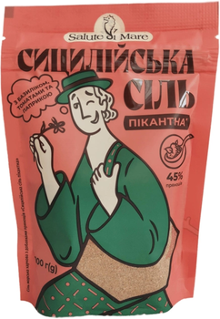 Соль морская Salute di Mare Сицилийская соль пикантная пищевая с добавками пряностей 100 г