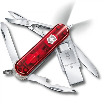 Швейцарский нож-EDC Victorinox Midnite Manager@Work 11-in-1 с USB-накопителем