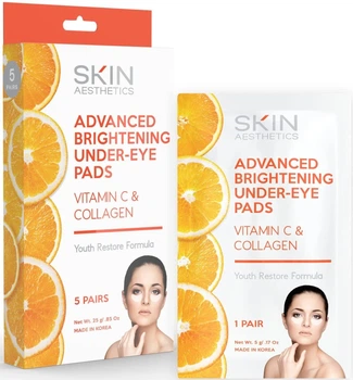Патчі під очі з вітаміном C і колагеном Skin Aesthetics (5 пар)