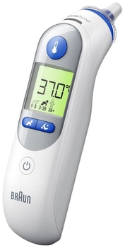 Термометр ушного типа Braun ThermoScan 7+IRT6525 с системой "AGE Precision" с подсветкой (IRT6525NOE)