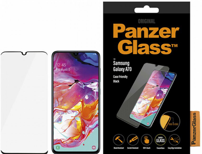 Szkło hartowane Panzer Glass Edge-to-Edge do Samsung Galaxy A70 Black (5711724071911)