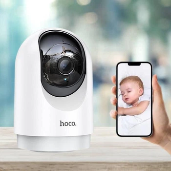 Поворотная камера видеонаблюдения Hoco DI Wireless смарт камера Wi-Fi видео няня Indoor Full HD