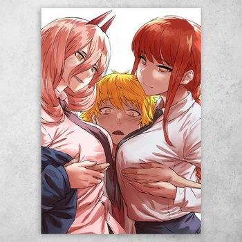 Плакат постер CupKit "Человек-бензопила / Chainsaw Man" №42 А3 42х29,7 см