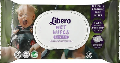 Влажные салфетки Wet Wipes, 64 шт. - Libero Wet Wipes Easy Change 64шт (1188020-27060712)