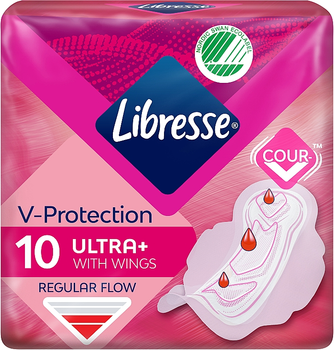 Гігієнічні прокладки з крильцями, 10 шт. - Libresse Ultra Thin Normal Soft 10шт.