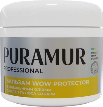 Бальзам Puramur WOW Protector для лап та носа собаки з живильними оліями 50 мл (4823082433209)