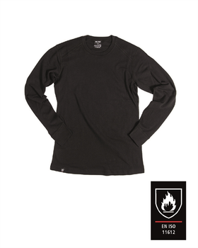 Футболка вогнетривка з довгим рукавом FLAME-RETARD.ISO11612 UNDERSHIRT 3XL Black