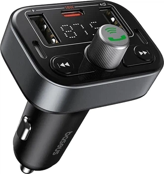 FM-трансмиттер Baseus S-09 Pro Series Car FM Transmitter Cluster Black (6932172643355)
