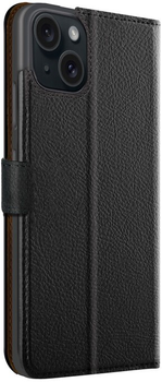 Чохол-книжка Xqisit NP Slim Wallet Selection Anti Bac для Apple iPhone 15 Plus Black (4029948227627)