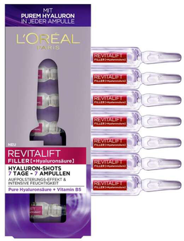 Сироватка для обличчя L'Oreal Paris Hyaluronic Acid Ampoules 7 x 1.3 мл (3600523634002)