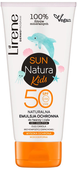 Emulsja przeciwsłoneczna Lirene Natura Kids Protective SPF 50 100 ml (5900717756915)
