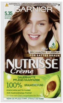 Krem farba do włosów Garnier Nutrisse 5.35 Goldenes Rehbraun 180 ml (3600540871565)