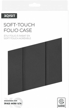 Чохол-книжка Xqisit Soft touch для Apple iPad mini 4/5 7.9" Black (4029948096223)