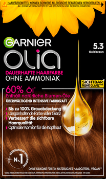 Krem farba do włosów Garnier Olia 5.3 Goldbroun 112 ml (3600541250604)