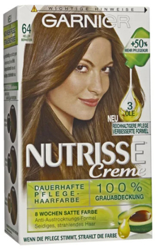 Крем-фарба для волосся Garnier Nutrisse 64 Heller Bernstein 180 мл (3600541278981)