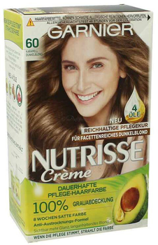 Krem farba do włosów Garnier Nutrisse 60 Karamell Dunkelblond 180 ml (4002441020292)